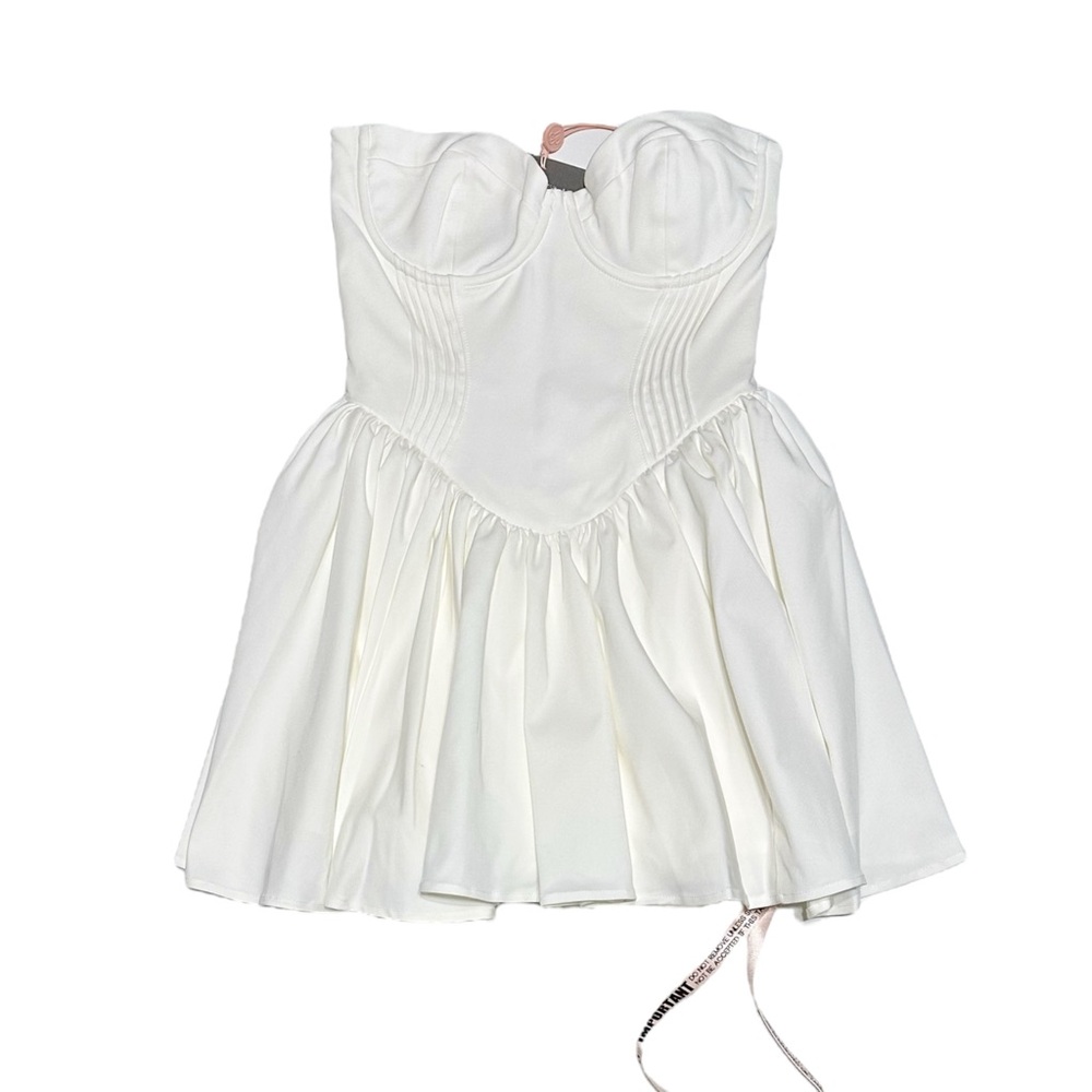 HOUSE OF CB Katherine Strapless Corset Mini Dress, White, Small - Picture 7 of 11